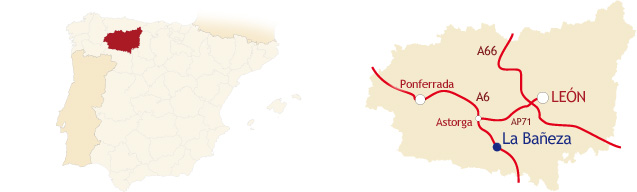 Mapa de ubicacion (LEON-LA BAÑEZA)